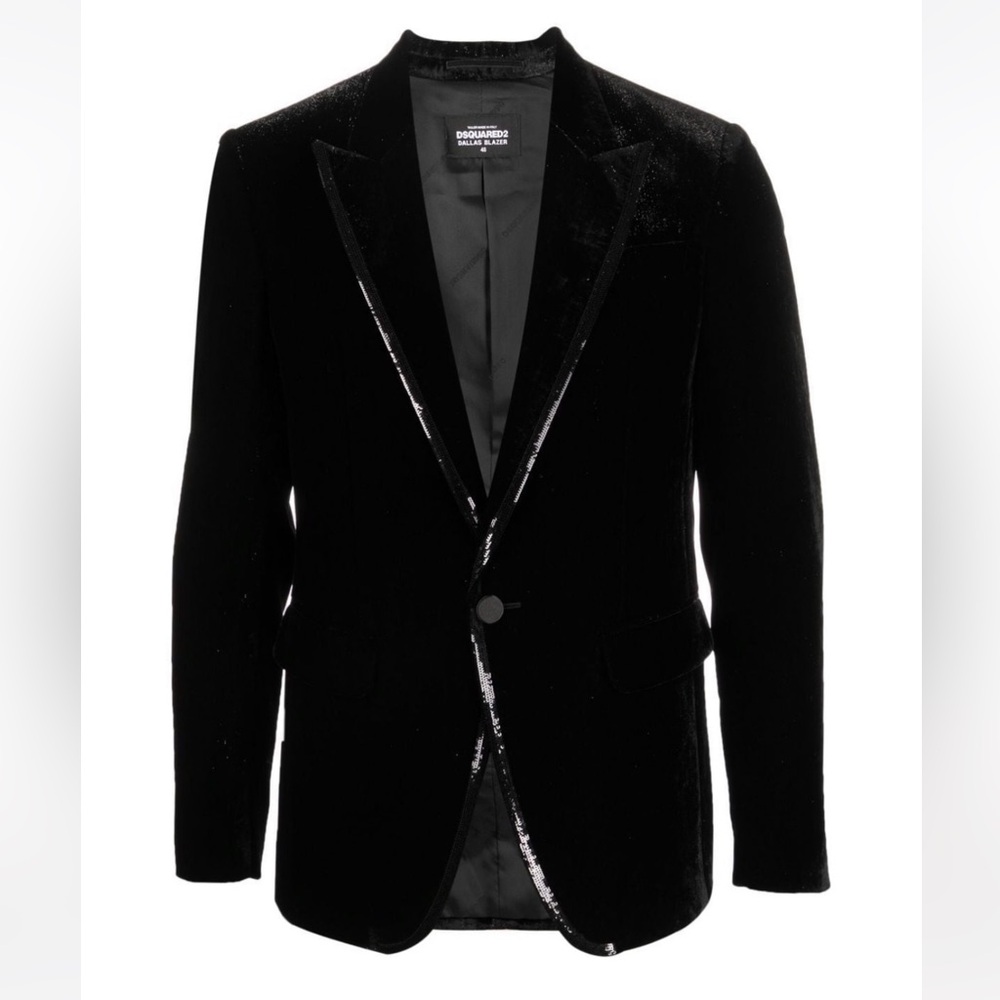 DSQUARED2 Velvet Black Blazer